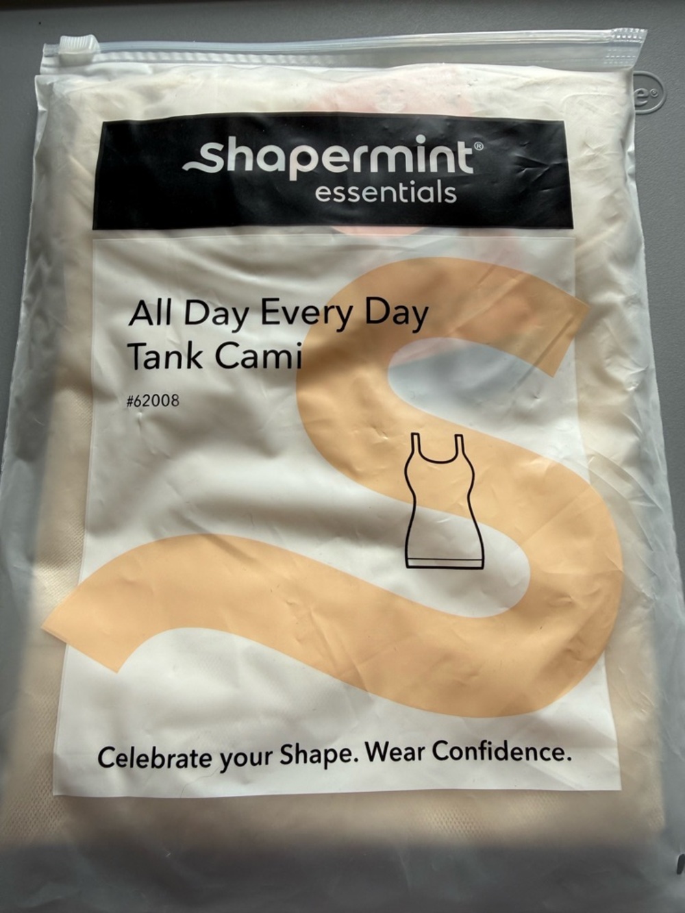 Shapermint Essentials All Day Every Day Tank Cami - Cream XXL